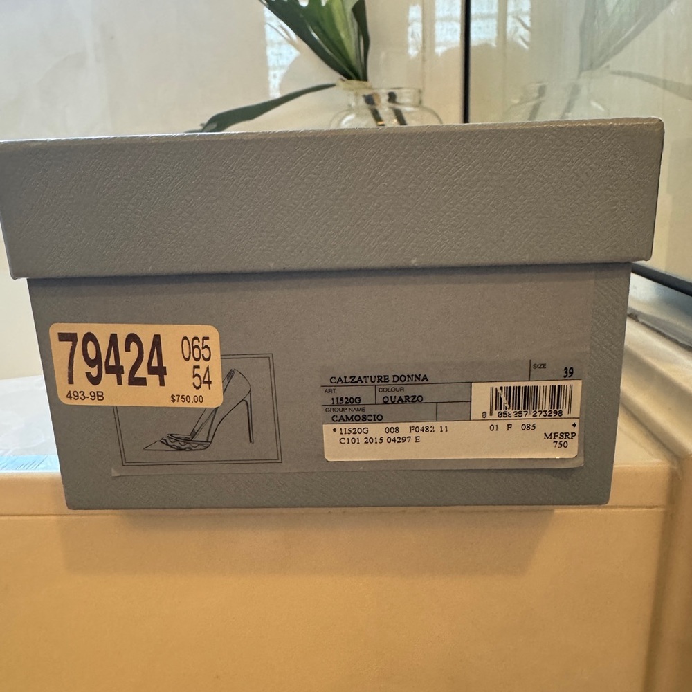 Prada Taupe Suede Shoe